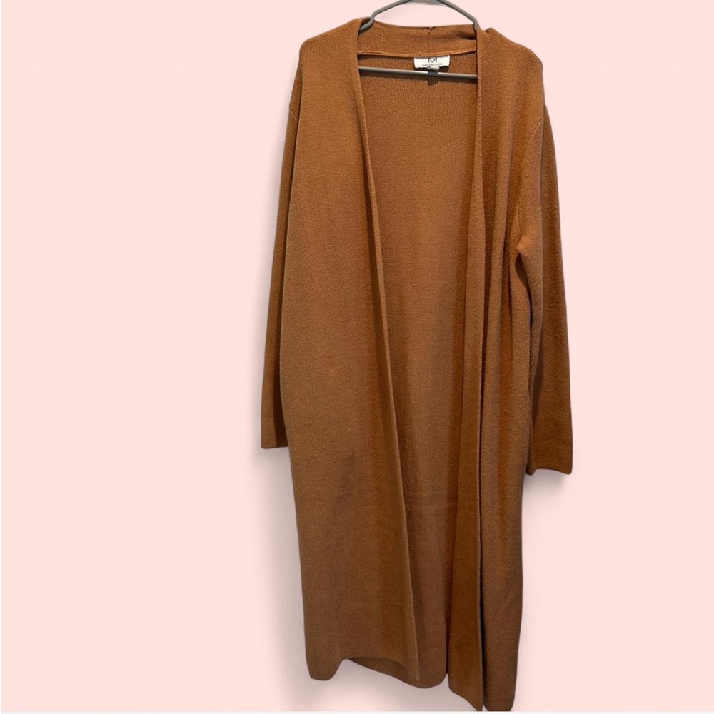 Women's Brown Longline Cardigan